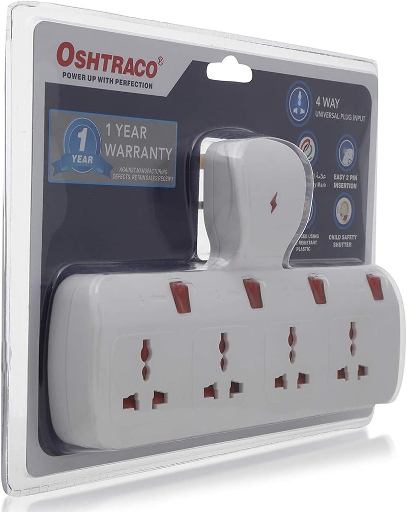 Oshtraco 4 Way Universal T Socket - Image 1