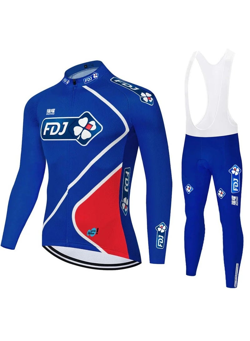 KUYING Men's And Women's Long Sleeved Thin Mountain Bike Riding Suit Set  - Image 1