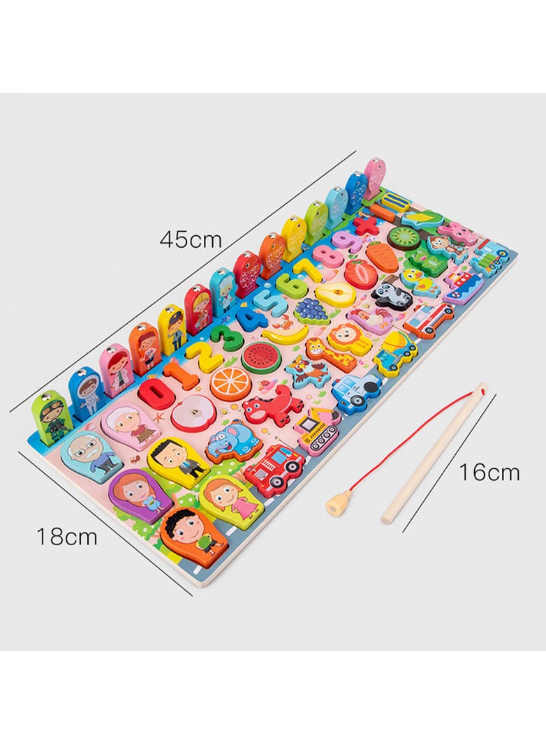 Toy magnet wood numbers and shapes - Image 4