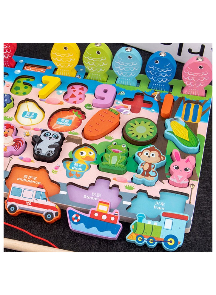 Toy magnet wood numbers and shapes - Image 3