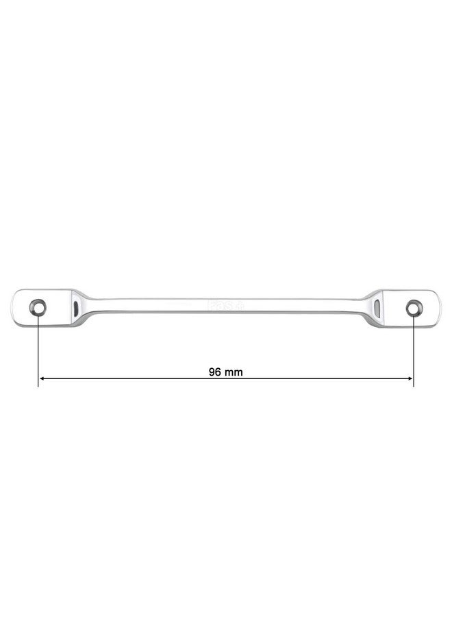 FAST CP09 Chrome Plated Furniture Cabinet Pull Handle for Window, Bathroom, Wardrobe Door & Drawers 2pcs (4 Inch, Steel) - Image 3