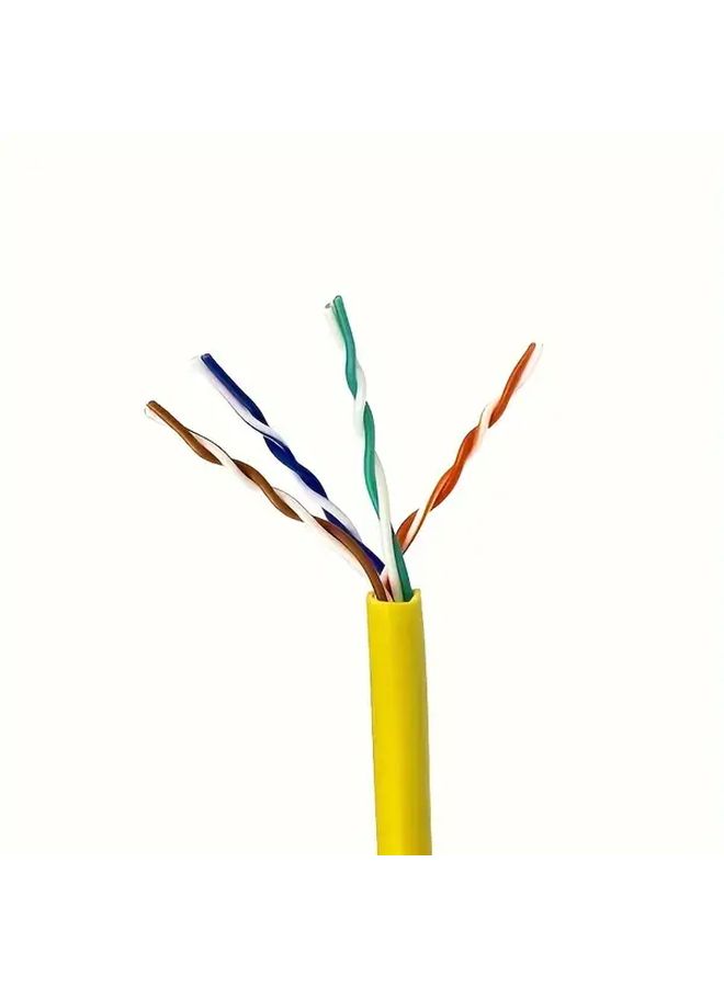 Cat5e Ethernet Cable 106.3 Inch Yellow High Speed Male to Male for Home Office - Image 3