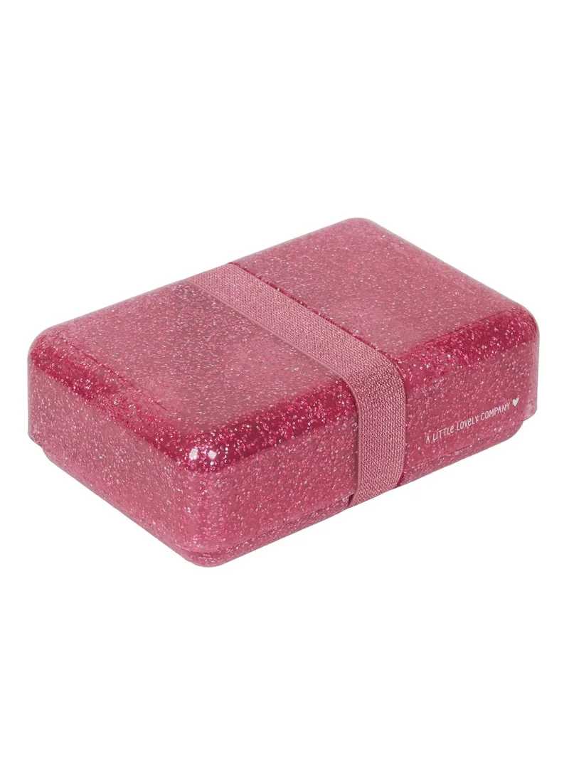 A Little Lovely Company Glitter Lunch Box - Pink
