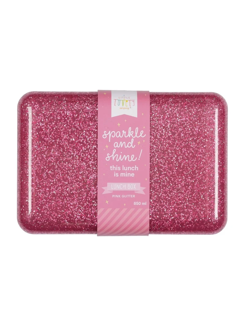A Little Lovely Company Glitter Lunch Box - Pink