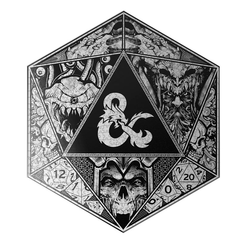 Paladone Dungeons and Dragons Jigsaw Puzzle 750 pc - Officially Licensed D&D Merchandise