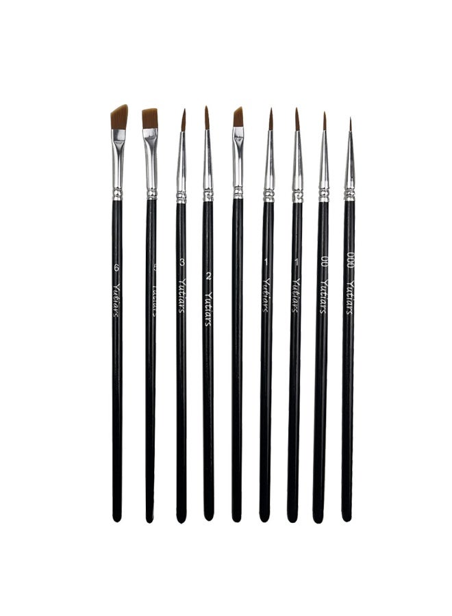 Professional Dry Brush Set for Models, Miniatures and Ceramics, 12 Piece Detail Paint Brushes - Image 4