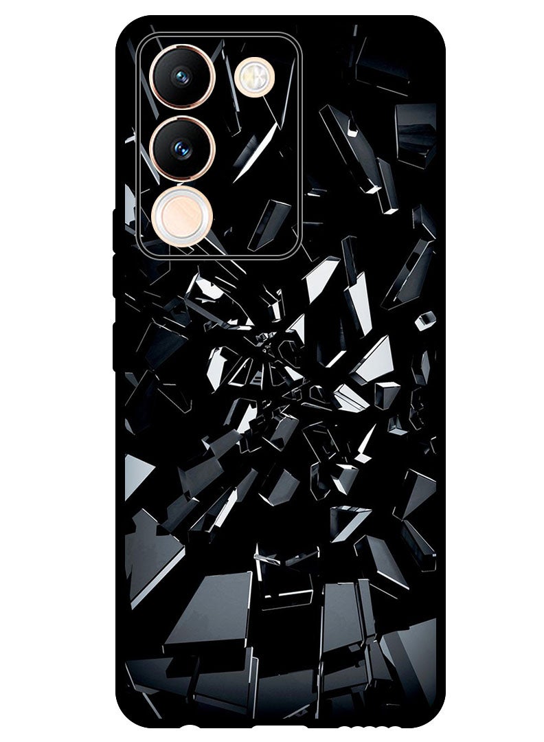 Theodor Protective Case Anti Scratch Shock Proof Bumper Cover For Vivo Y200 Black 1 - Image 1