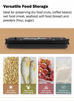 Generic Automatic Vacuum Sealer Device Machine with Sealing Bag Two Mode Sealing Food Preservation Compact Size User Friendly Operation Large Suction Vacuum Seal for Dry and Wet Food Universal Sealer  - Image 3