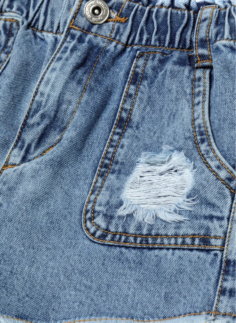 مينوتي Kids Girls Denim Short