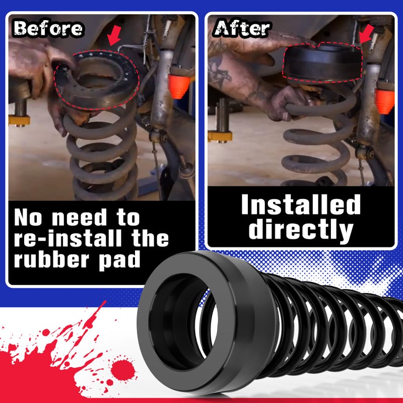 KSP PERFORMANCE KSP Lift Kits Set for 1999-2006 Silverado Sierra 1500, 3"Front and 2" Rear Leveling Kit Compatible With Che-vy GMC 2WD Truck, Whole Kits Include Front Lift Spacer Rear Lift Block and Extended U Bolts - Image 5