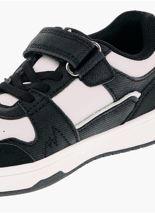 Lee Cooper Boys' Colourblock Sneakers with Hook and Loop Closure  - Image 4