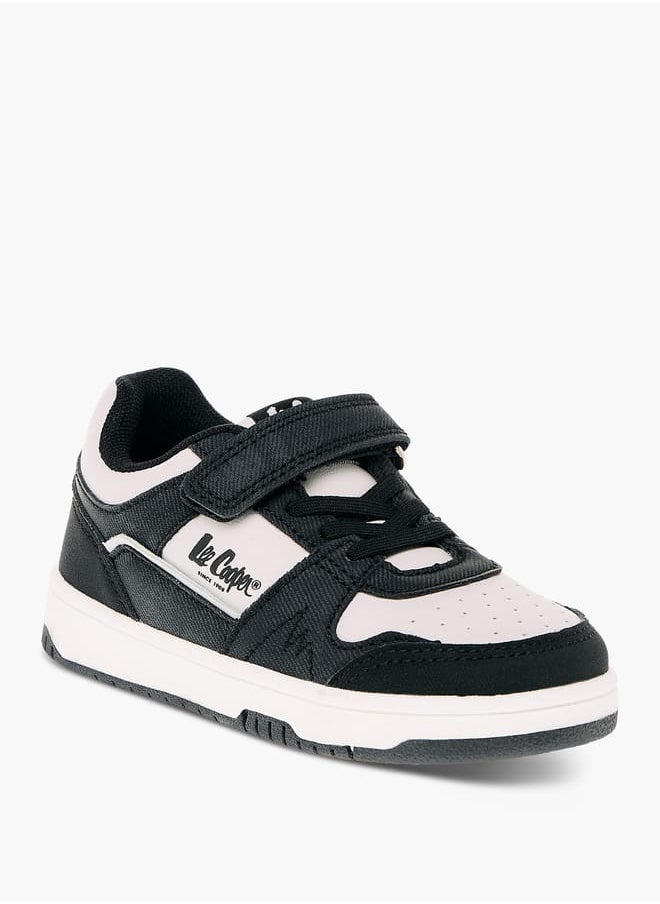 Lee Cooper Boys' Colourblock Sneakers with Hook and Loop Closure  - Image 3