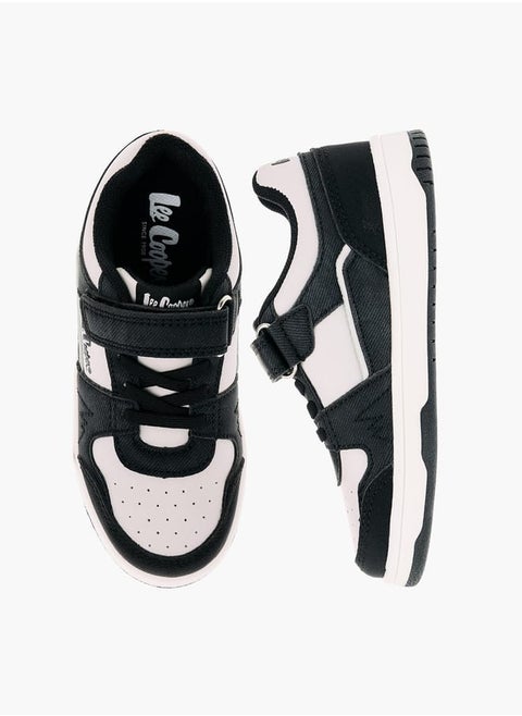 Boys' Colourblock Sneakers with Hook and Loop Closure