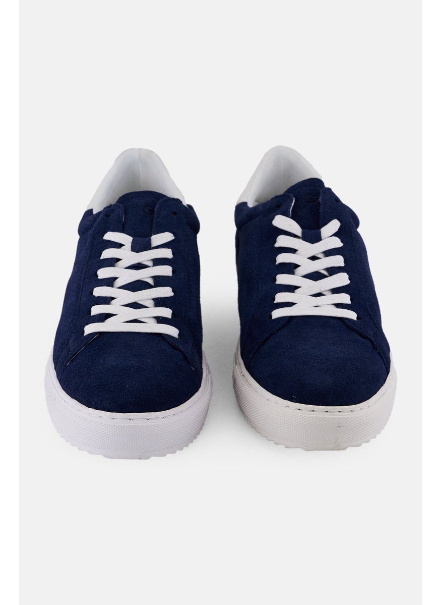 Gazzarrini Men Lace Up Casual Sneakers, Navy  - Image 3