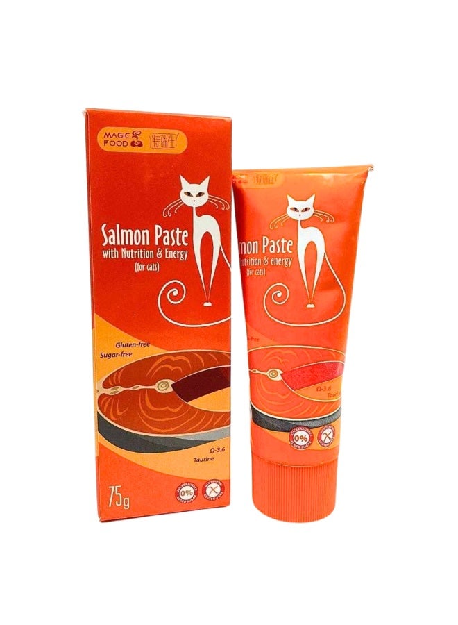 بايولاين معجون سمك السلمون من بيولاين للقطط 75 جرام - Image 1