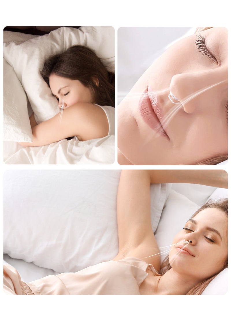 4 Pieces Anti Snoring Devices, Nasal Dilator Snoring Nose Vents Stopper for Travel and Home, With Box