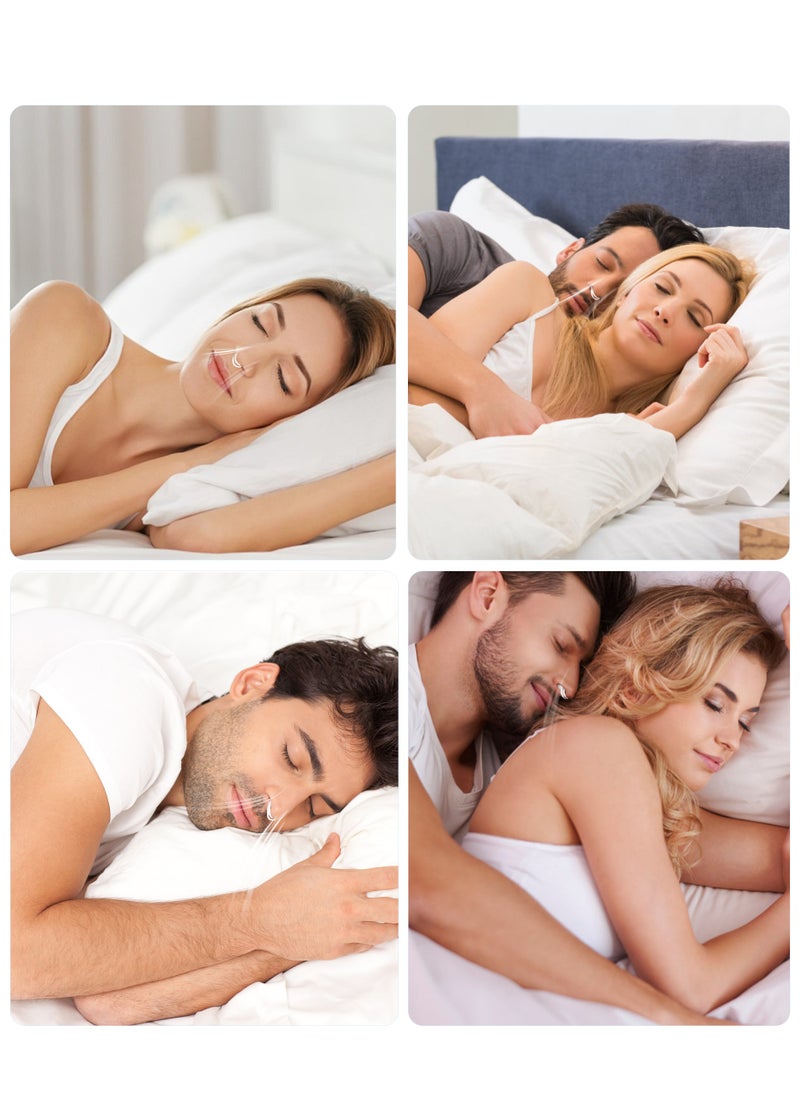 4 Pieces Anti Snoring Devices, Nasal Dilator Snoring Nose Vents Stopper for Travel and Home, With Box