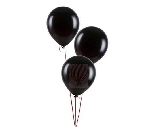 HK balloons Red BlackPack of 50 Birthday Rubber Balloons for Decoration - Image 3