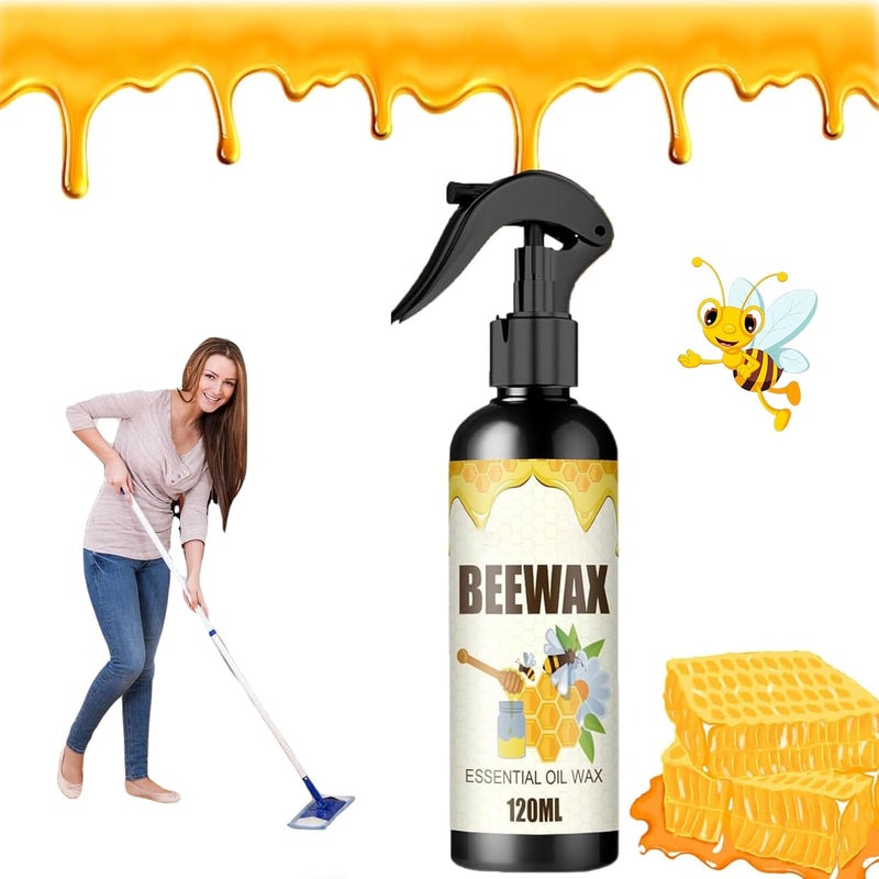klarako klarakotural Micro-Molecularized Beeswax Spray, Beeswax Furniture Polish, Multipurpose Beewax Wood Polish and Cleaner for Furniture Care, for Furniture, Floor, Tables, Cabinets, 120ml (1 Pcs) - Image 1