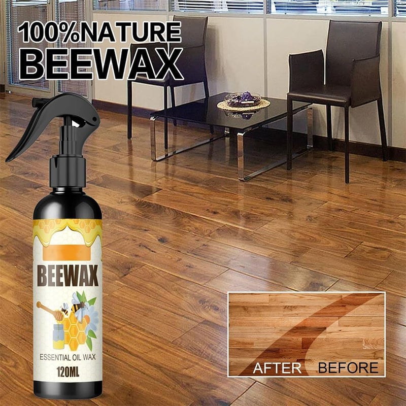klarako klarakotural Micro-Molecularized Beeswax Spray, Beeswax Furniture Polish, Multipurpose Beewax Wood Polish and Cleaner for Furniture Care, for Furniture, Floor, Tables, Cabinets, 120ml (1 Pcs) - Image 3