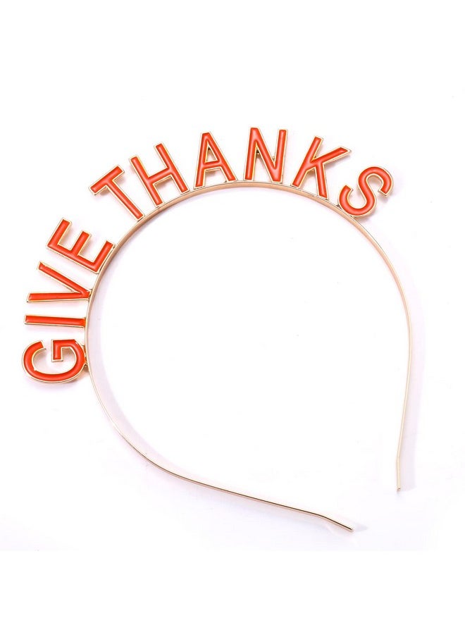 PHALIN - Thanksgiving Fall Headbands For Women Enamel Letter ‘Gvie Thanks’ ‘Happy Fall’ Hairbands Autumn Party Hair Accessory Gifts - Image 1
