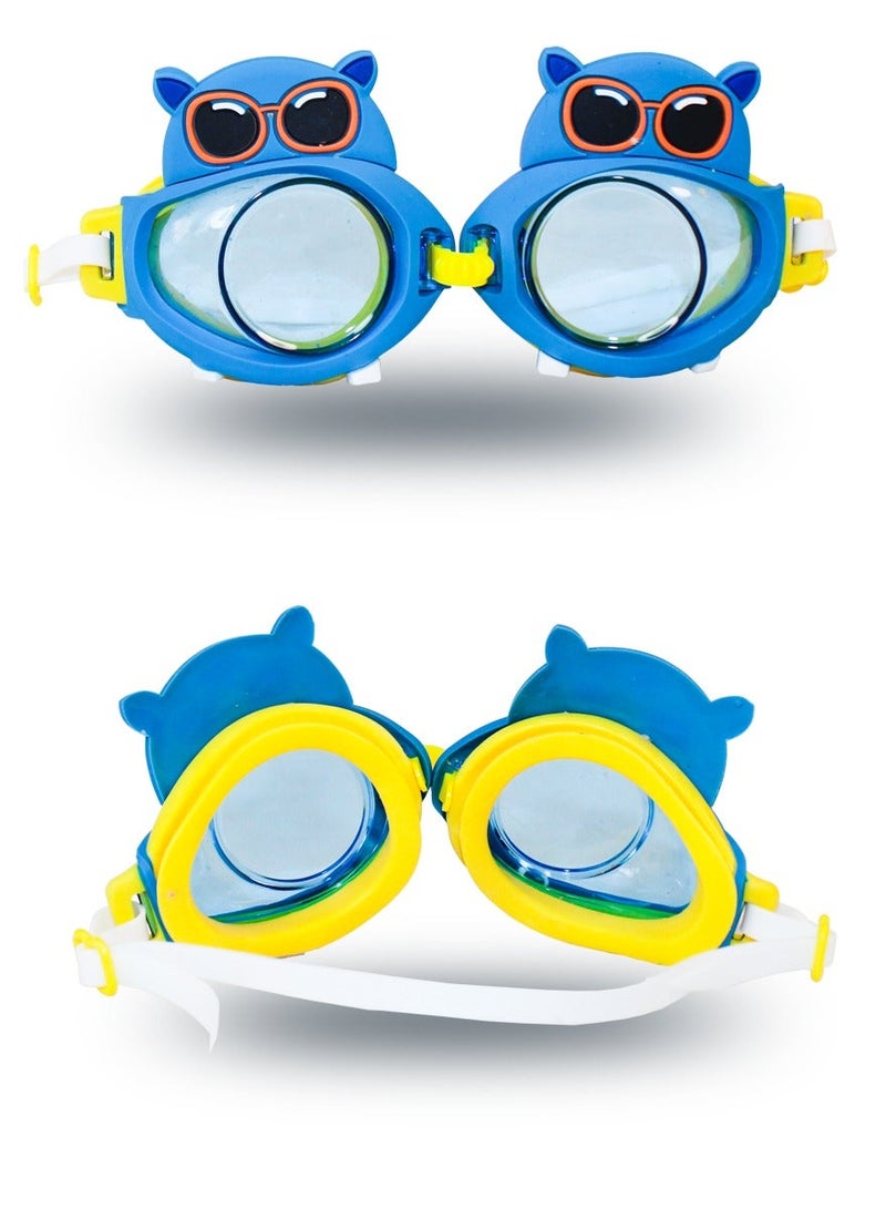 قطوب نظارات السباحة للأطفال لطيف جدا ، ورؤية واضحة ومفتوحة ، لا تسرب الأشعة فوق البنفسجية نظارات السباحة نظارات واقية ، لينة ودائمة نظارات السباحة للأطفال - Image 3