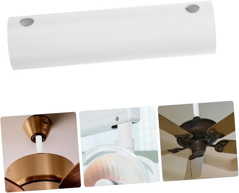 TEHAUX 4Pcs Ceiling Fan Downrod Extension Rods Sturdy Iron Easy Installation - Image 5