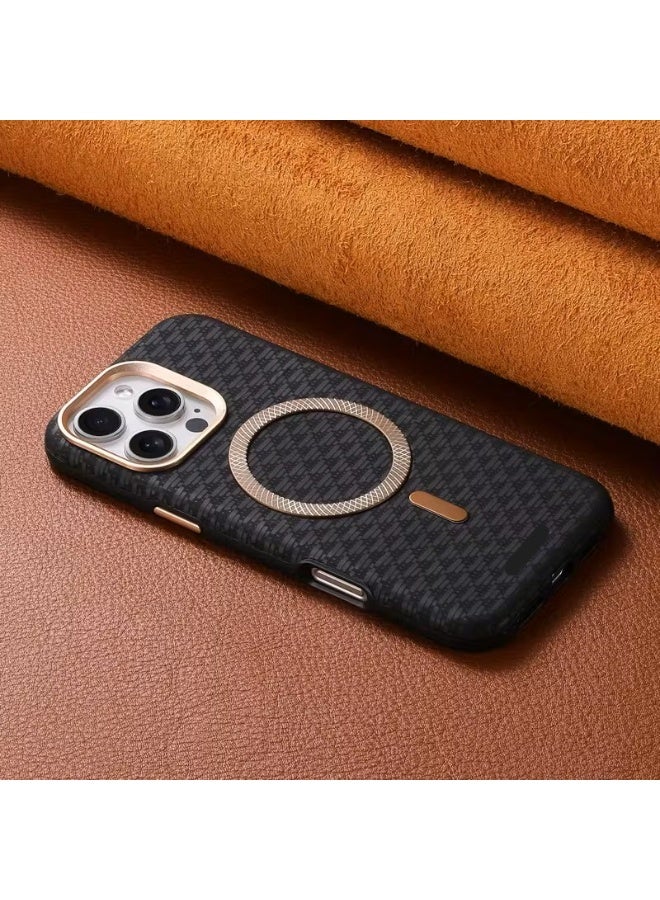 Temu Luxury Magnetic Carbon Pattern Phone Case, Stylish Protection with Magnetic Ring Charging, Anti-slip Material, Shockproof and Scratch Resistant, Compatible with iPhone 14 Pro - Image 2