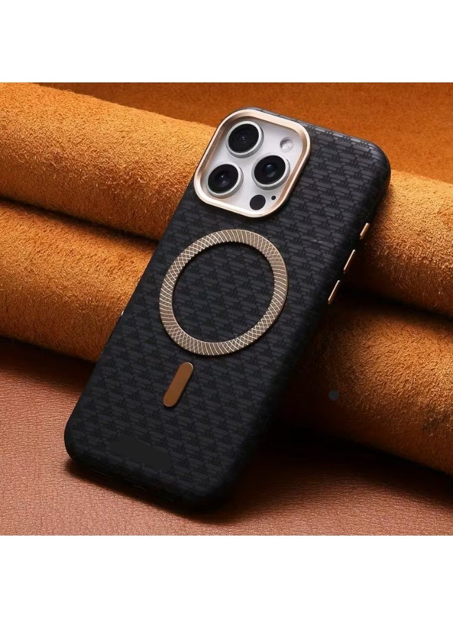 Temu Luxury Magnetic Carbon Pattern Phone Case, Stylish Protection with Magnetic Ring Charging, Anti-slip Material, Shockproof and Scratch Resistant, Compatible with iPhone 14 Pro - Image 1