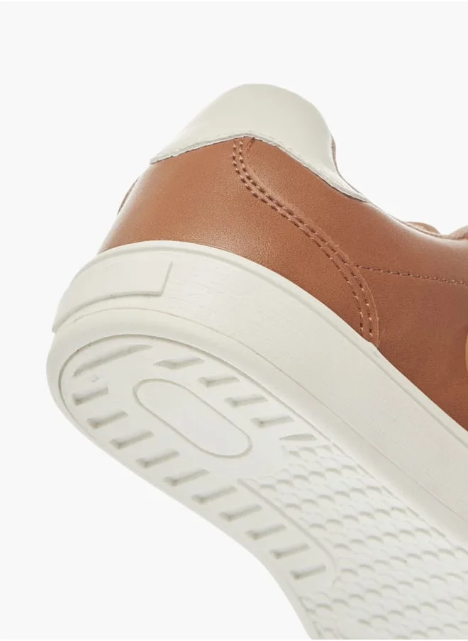 لي كوبر Boys Textured Sneakers With Hook And Loop Closure