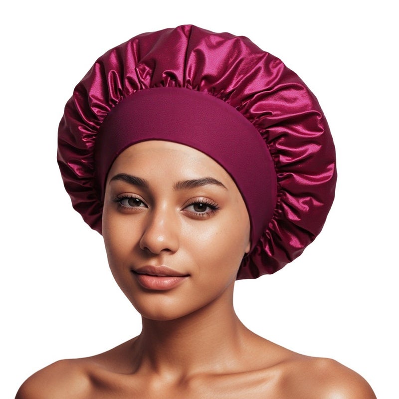 Wide-Brimmed High Elastic Headscarf Beauty Cap Shower Cap Hair Care Cap Children'S Care Sanding Nightcap - Image 4