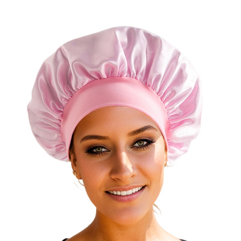 Wide-Brimmed High Elastic Headscarf Beauty Cap Shower Cap Hair Care Cap Children'S Care Sanding Nightcap - Image 1