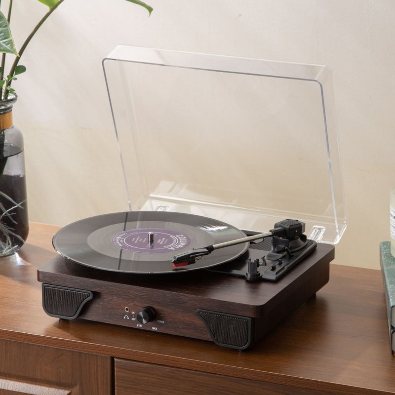 Spot T03L Retro Chinese Record Player Multi-Functional Ornament Retro Gramophone Antique Wooden Vinyl Record Player - Image 1