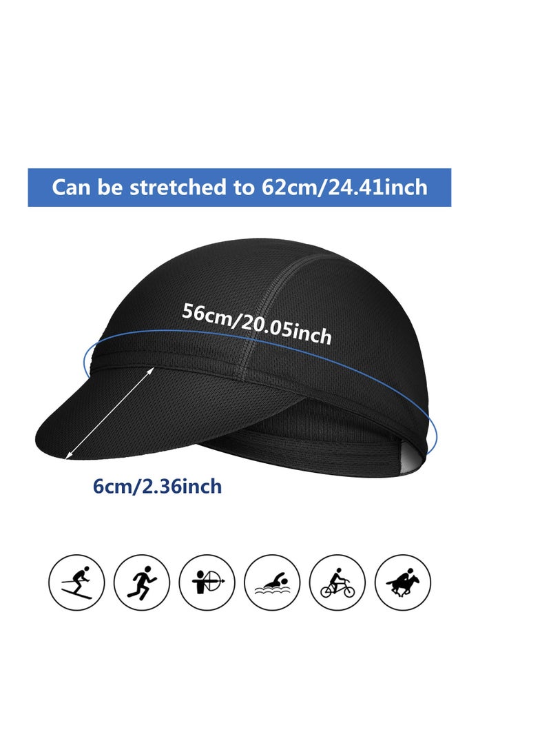 SYOSI Cycling Cap, Breathable Bicycle Caps, Sun Proof Helmet Liner Hat, Bicycle Cycling Biking Running Hat, for Women Men Running Outdoor Sports - Image 4