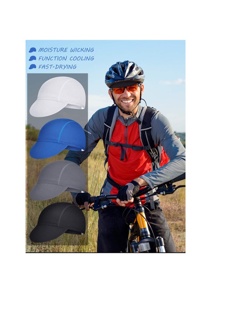 SYOSI Cycling Cap, Breathable Bicycle Caps, Sun Proof Helmet Liner Hat, Bicycle Cycling Biking Running Hat, for Women Men Running Outdoor Sports - Image 3