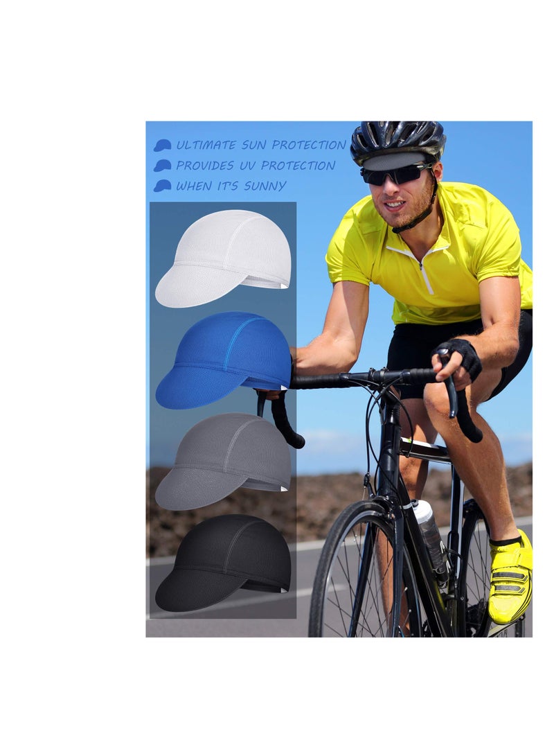 SYOSI Cycling Cap, Breathable Bicycle Caps, Sun Proof Helmet Liner Hat, Bicycle Cycling Biking Running Hat, for Women Men Running Outdoor Sports - Image 2