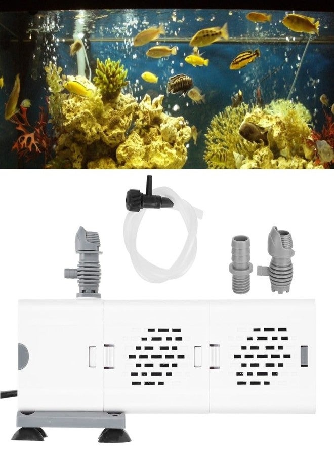 Chiffonade ZYN61 Submersible Aquarium Filter 6W 500L/H - 4-in-1 Water Pump with Multi-Layer Filtration for Fish Tank Cleaning and Oxygenation(US) - Image 4