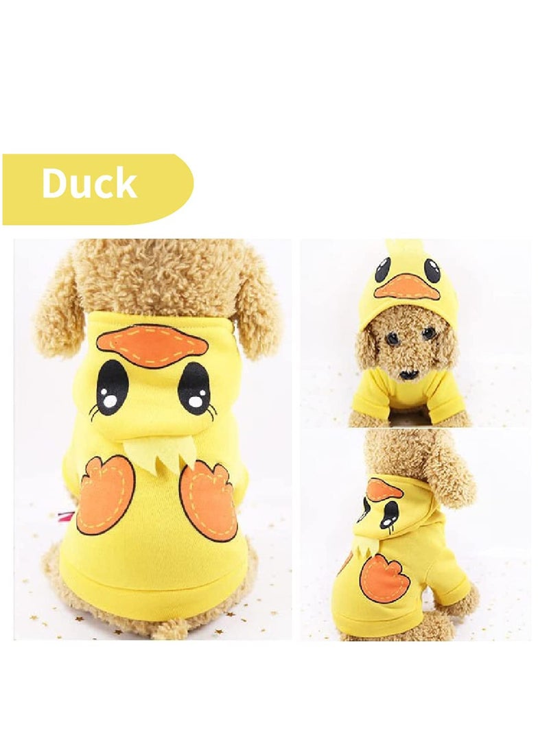 Excefore 3 Pcs Dog Hoodie Sweatshirts Puppy Sweaters for Small Dogs Boy Girl for Small Dogs - Winter Fall Dog Clothes for Chihuahua Doggie Pet Cat Warm Fleece Coat Outfit - Image 5