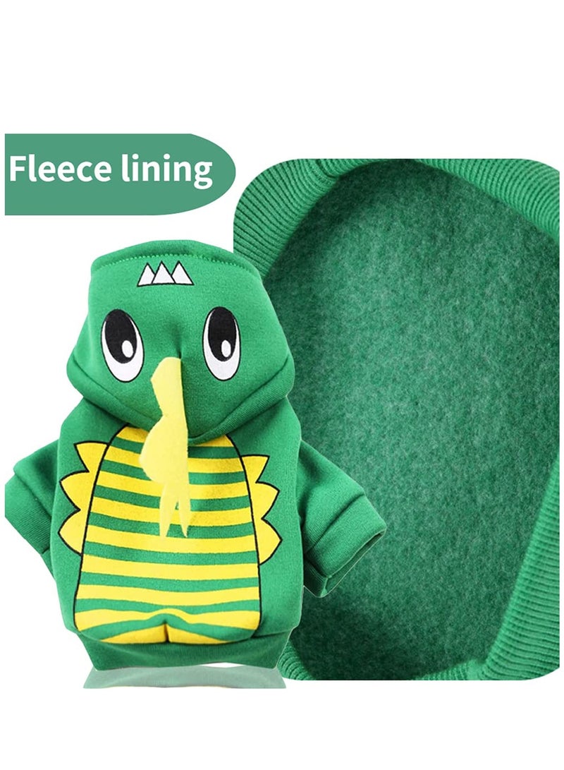 Excefore 3 Pcs Dog Hoodie Sweatshirts Puppy Sweaters for Small Dogs Boy Girl for Small Dogs - Winter Fall Dog Clothes for Chihuahua Doggie Pet Cat Warm Fleece Coat Outfit - Image 3