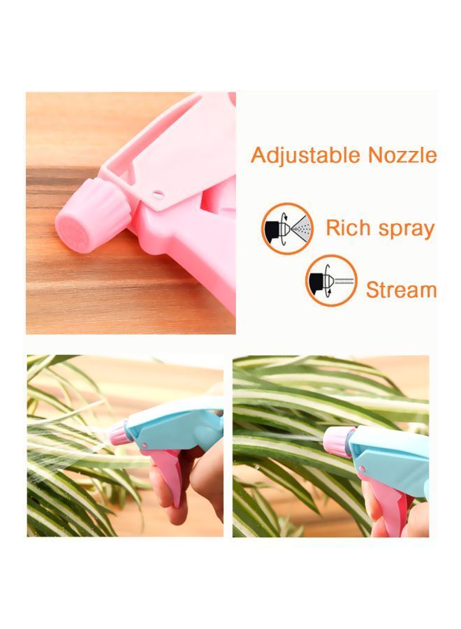 NIBEMINENT Plastic Spray Bottle With Trigger Blue/Pink 500ml - Image 2