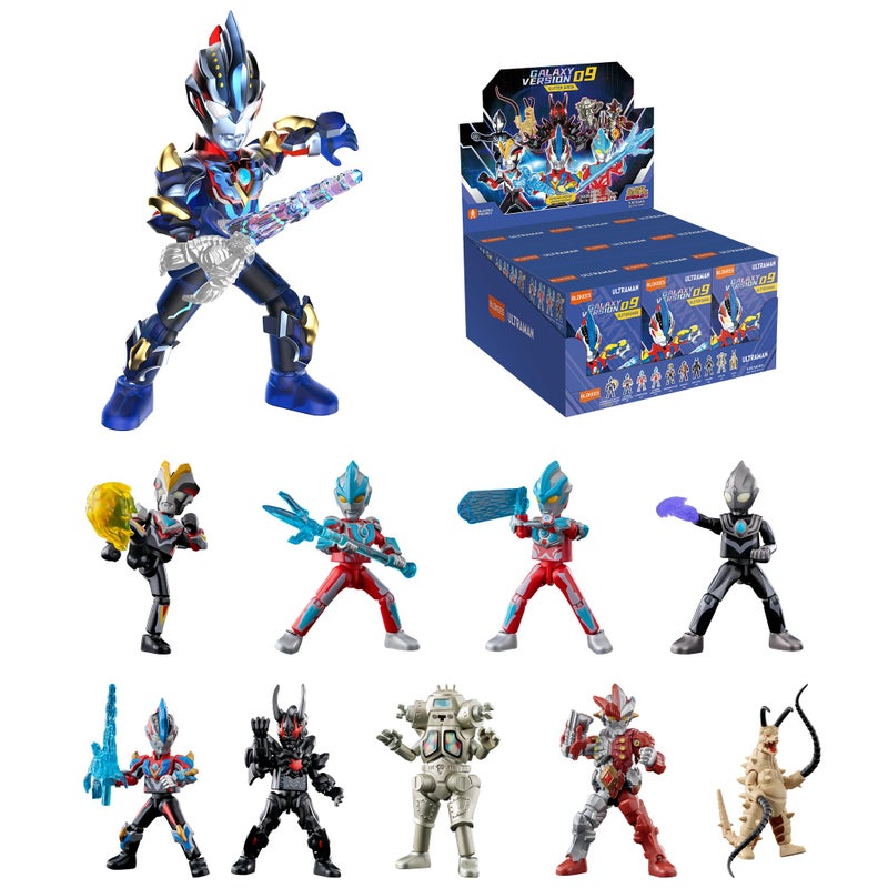 BLOKEES Ultraman Galaxy Version 9pc PDQ Wave 9 Glitter Ginga Model Kits Ages 9 - Image 3