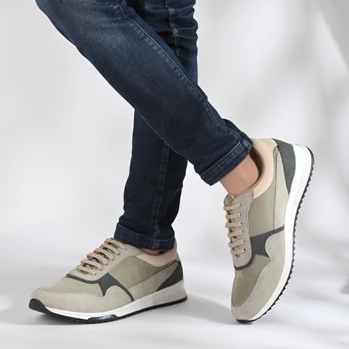 Cruiser Men's Pace-1 Olive Sneakers_7 UK (2554-4) - Image 2