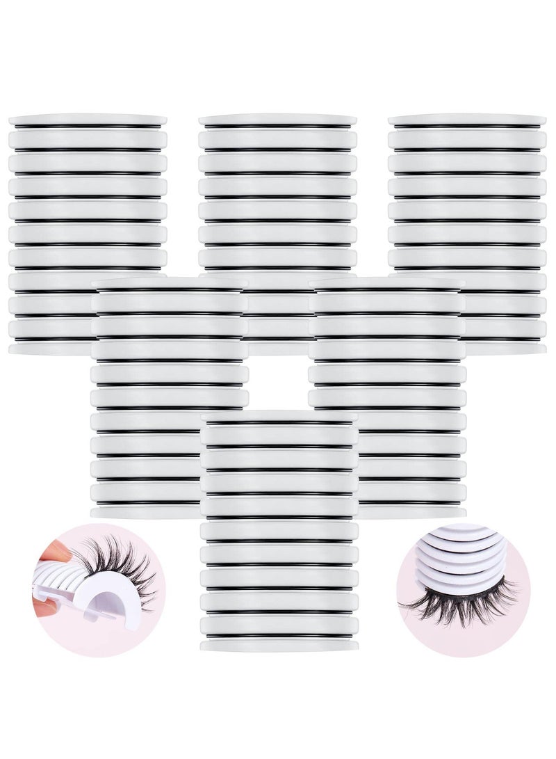 كاست ويف Self Adhesive False Eyelash Strips, Reusable, No Glue, Long Lasting Stickiness, Suitable for Most Strips of False Eyelashes, 1 Pcs 10 Pieces, 6 Pcs 1 Set, a Total of 60 Pieces. - Image 1