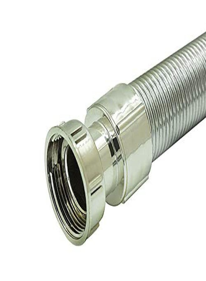 HOMEMATES Flexible PVC Sink Drain Pipe 70cm, Wash Basin Outlet Pipe, Anti-Clog Drain Hose for Bathroom or Kitchen Sink, Expandable Waste Water Pipe, Easy Installation and Leak-Proof (Silver) - Image 3