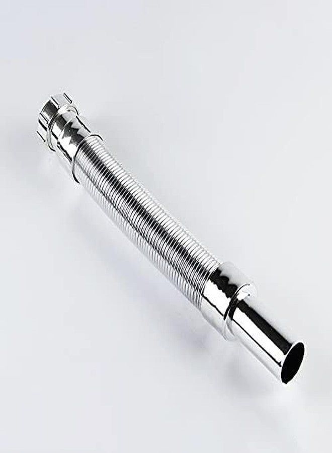 HOMEMATES Flexible PVC Sink Drain Pipe 70cm, Wash Basin Outlet Pipe, Anti-Clog Drain Hose for Bathroom or Kitchen Sink, Expandable Waste Water Pipe, Easy Installation and Leak-Proof (Silver) - Image 4