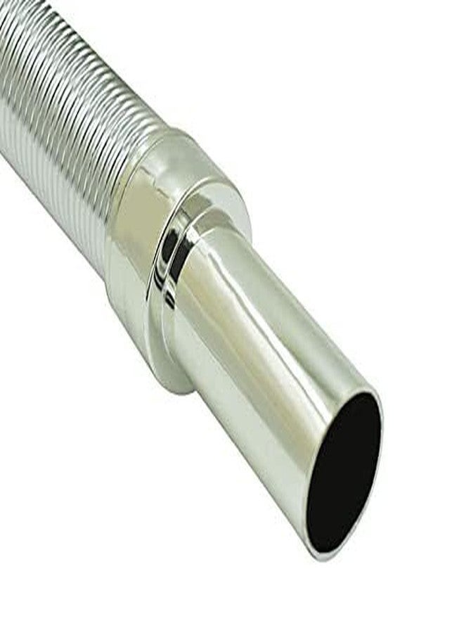 HOMEMATES Flexible PVC Sink Drain Pipe 70cm, Wash Basin Outlet Pipe, Anti-Clog Drain Hose for Bathroom or Kitchen Sink, Expandable Waste Water Pipe, Easy Installation and Leak-Proof (Silver) - Image 2