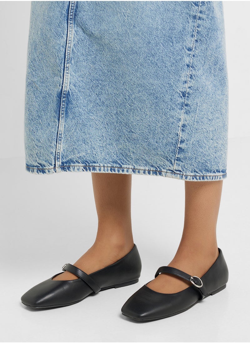 Ginger Square Toe Mary Jane Flat Shoe  - Image 5
