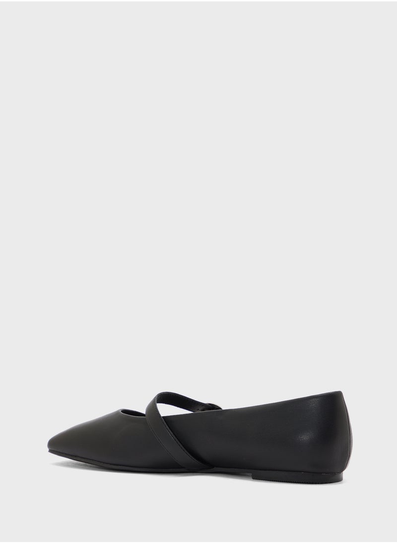 Ginger Square Toe Mary Jane Flat Shoe  - Image 3