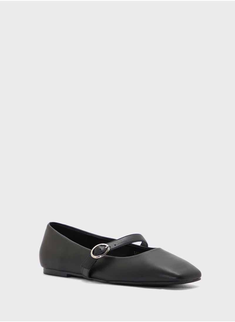 Ginger Square Toe Mary Jane Flat Shoe  - Image 2
