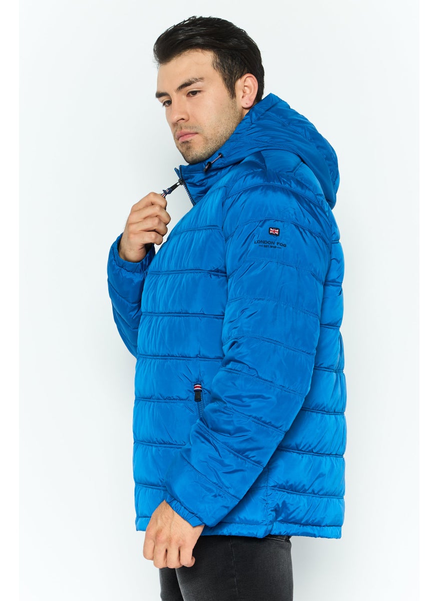 London Fog Men Quilted Puffer Jacket, Blue  - Image 3